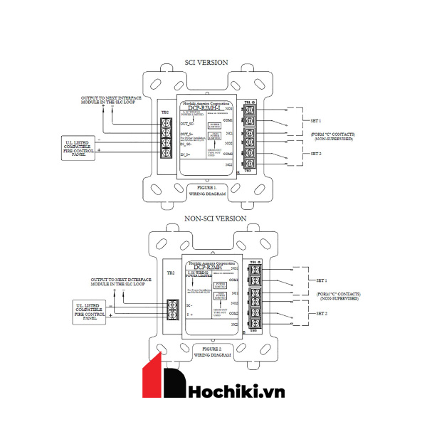 DCP-R2MH Module địa chỉ điều khiển 02 ngõ ra 8A, Hệ báo cháy địa chỉ