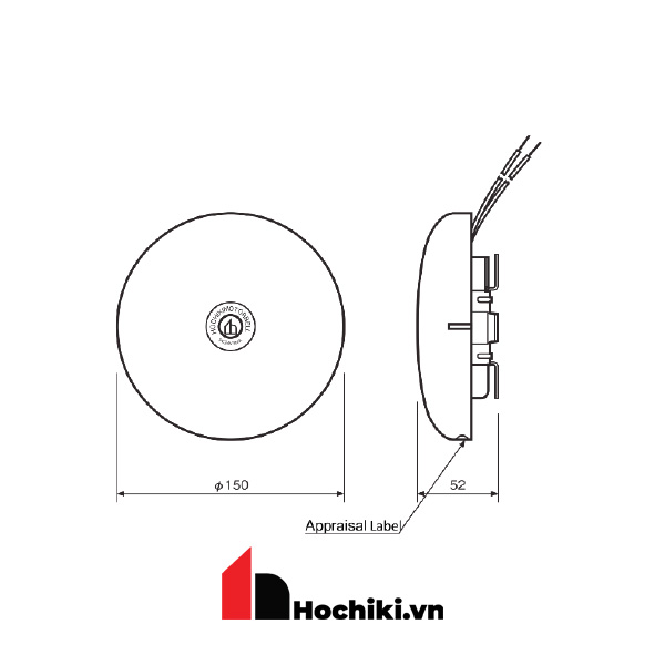 FBB-150I Chuông báo cháy 24V DC 8mA, Thiết bị cảnh báo thường