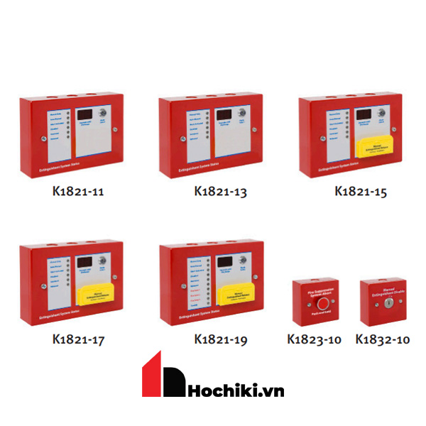 Nút nhấn tạm dừng xả khí K1823-10, Hệ điều khiển chữa cháy