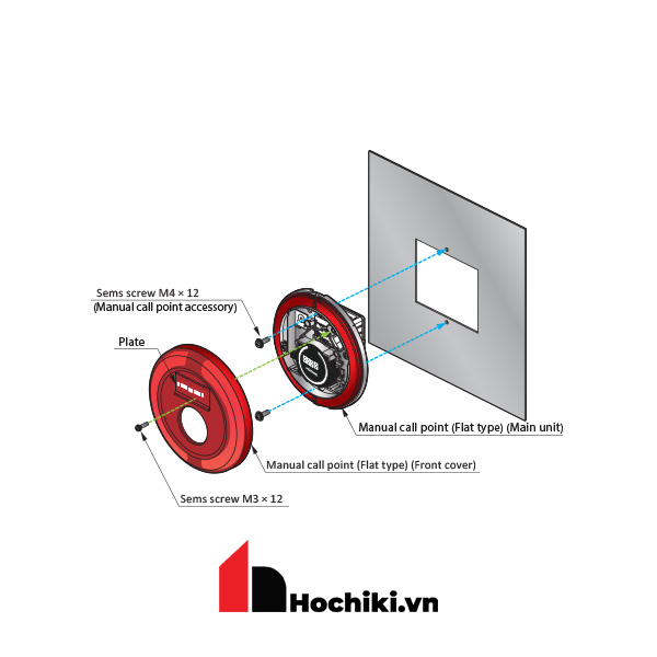 PPH-1 Nút nhấn báo cháy khẩn, Thiết bị cảnh báo cháy thường