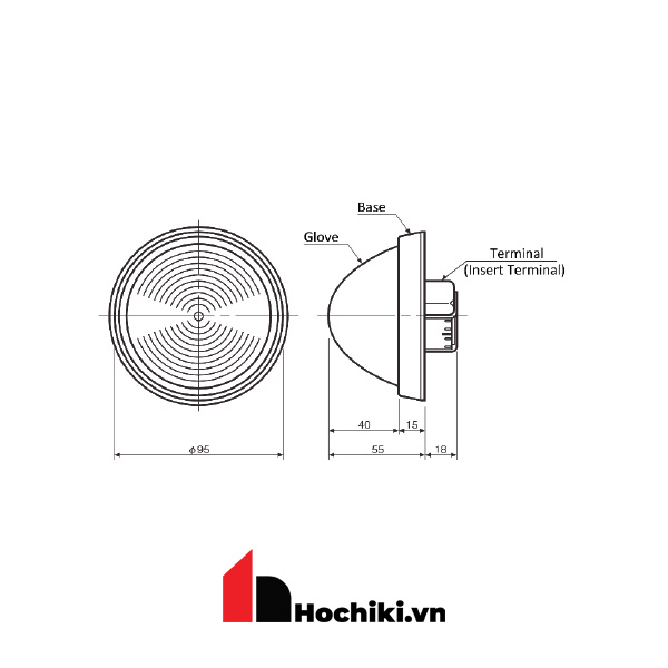TL-14D Đèn báo vị trí loại thường, Thiết bị cảnh báo cháy thường