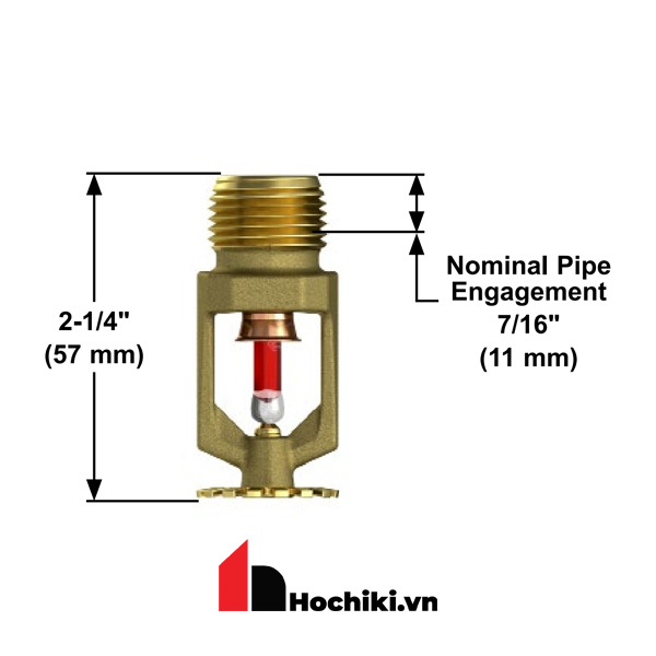 VK102 Đầu phun Sprinkler Viking hướng xuống, Đầu phun sprinkler Viking-UL
