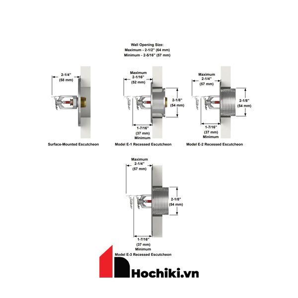 VK104 Đầu phun Sprinkler Viking hướng ngang, Đầu phun sprinkler Protector