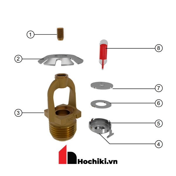 VK1201 Đầu phun Sprinkler Viking loại thường, Đầu phun sprinkler Viking-UL