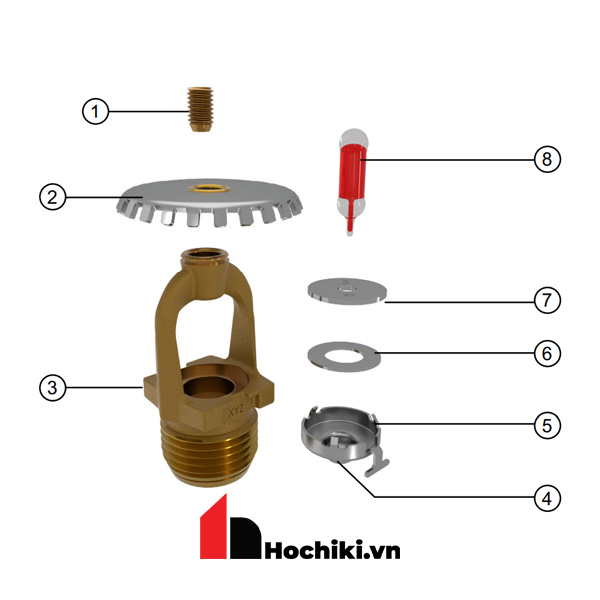 VK1202 Đầu phun Sprinkler Viking loại thường, Đầu phun sprinkler Viking-UL