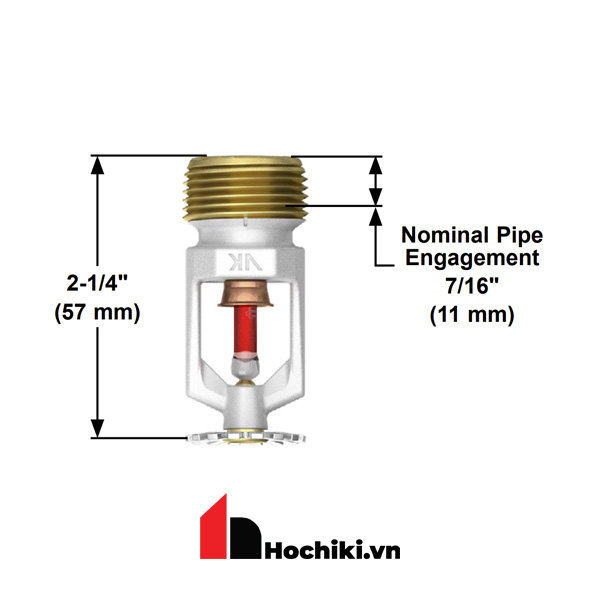 VK202 Đầu phun Sprinkler Viking hướng xuống, Đầu phun sprinkler Viking-UL
